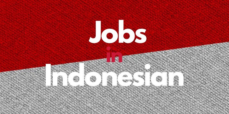 직업과 관련된 인도네시아어 단어 모음